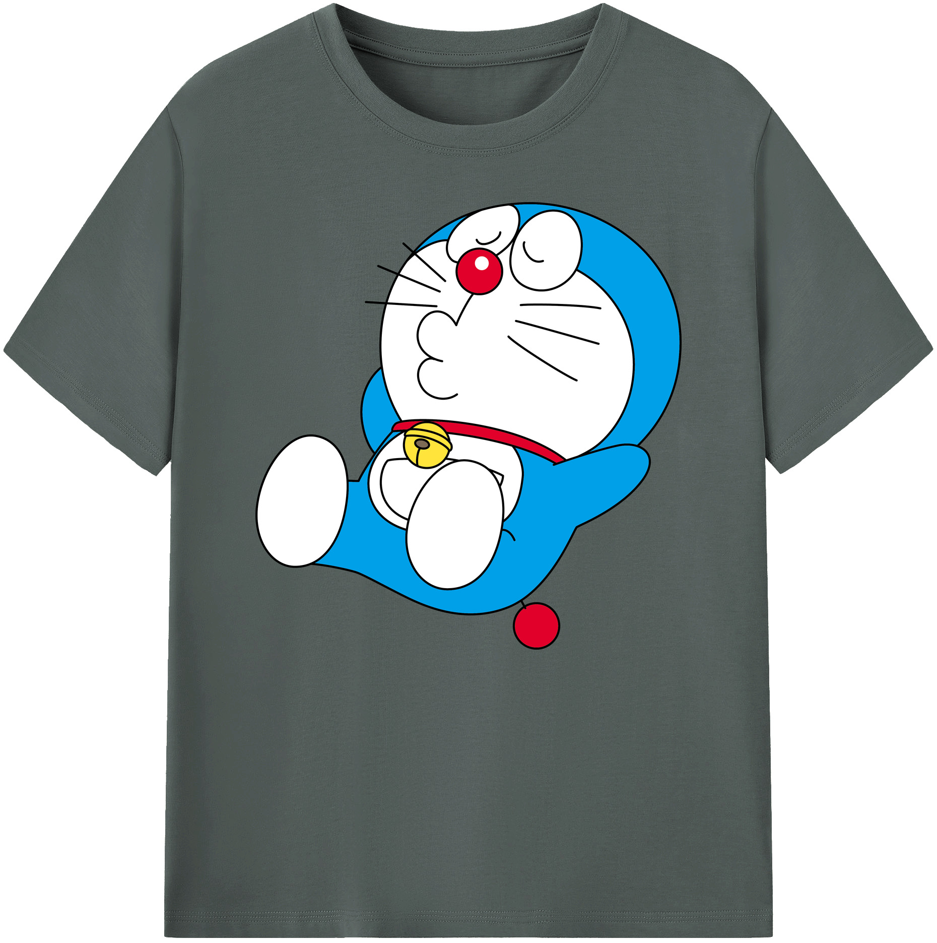 （画像用） ドラえもん Doraemon 綿100％ メンズ半袖Tシャツ｜肌触りやわらか＆通気性
